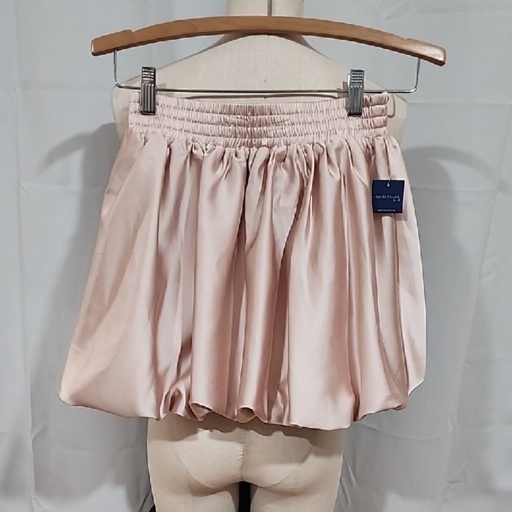 Habitual Blush Satin Skirt